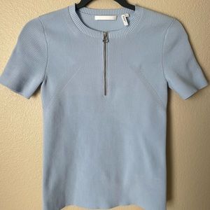 Helmut Lang sweater top with zipper